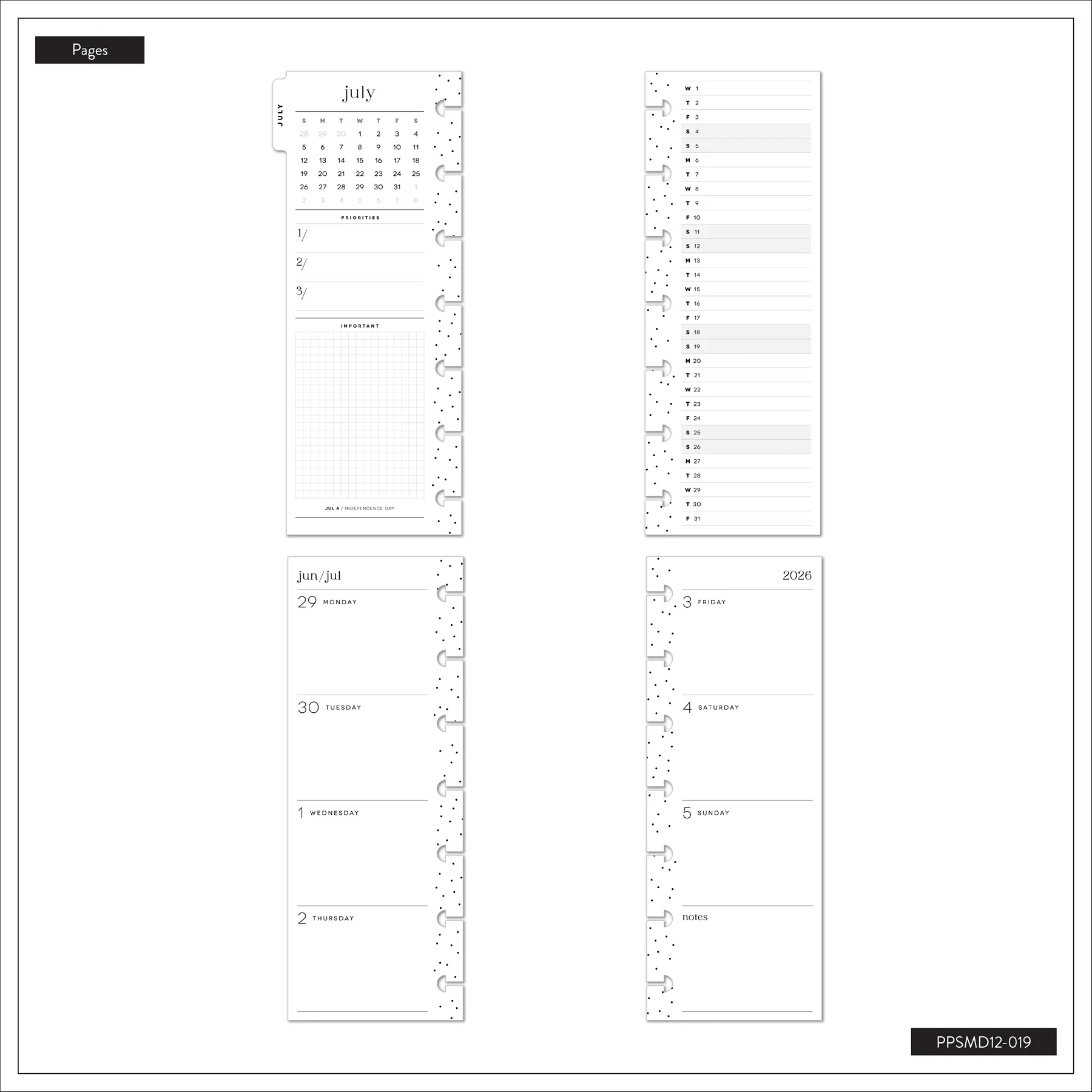 2026–2027 Country Charm Customizable Planner - Skinny Mini Horizontal Layout - 12 Months - Image 12