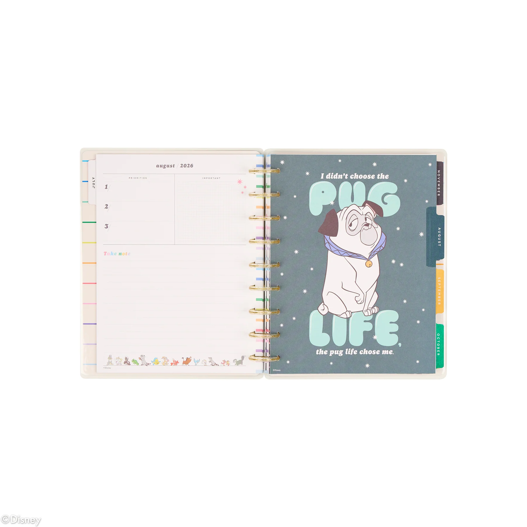 2026–2027 Disney Best Pals Customizable Planner - Classic Horizontal Layout - 12 Months - Image 15