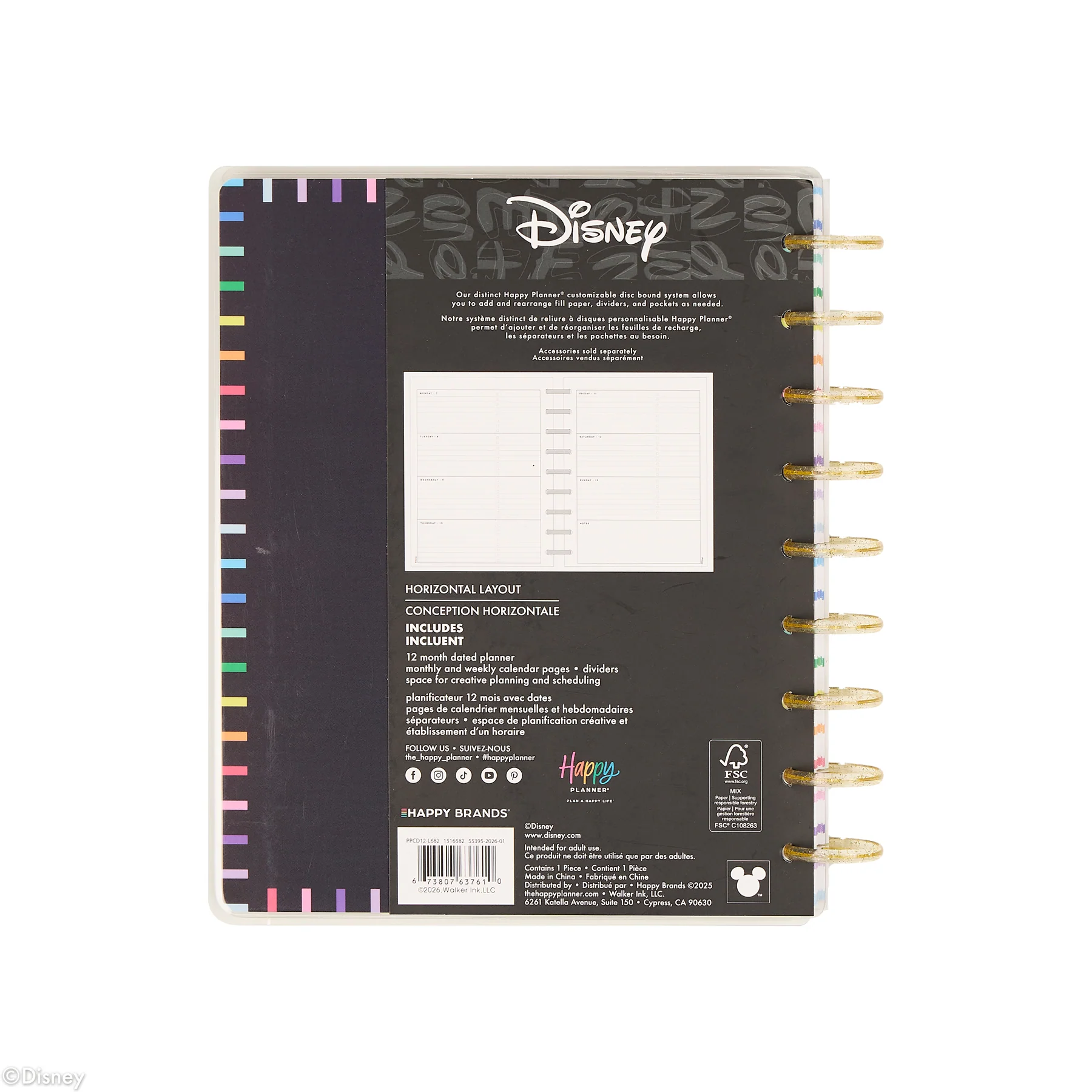 2026–2027 Disney Best Pals Customizable Planner - Classic Horizontal Layout - 12 Months - Image 20