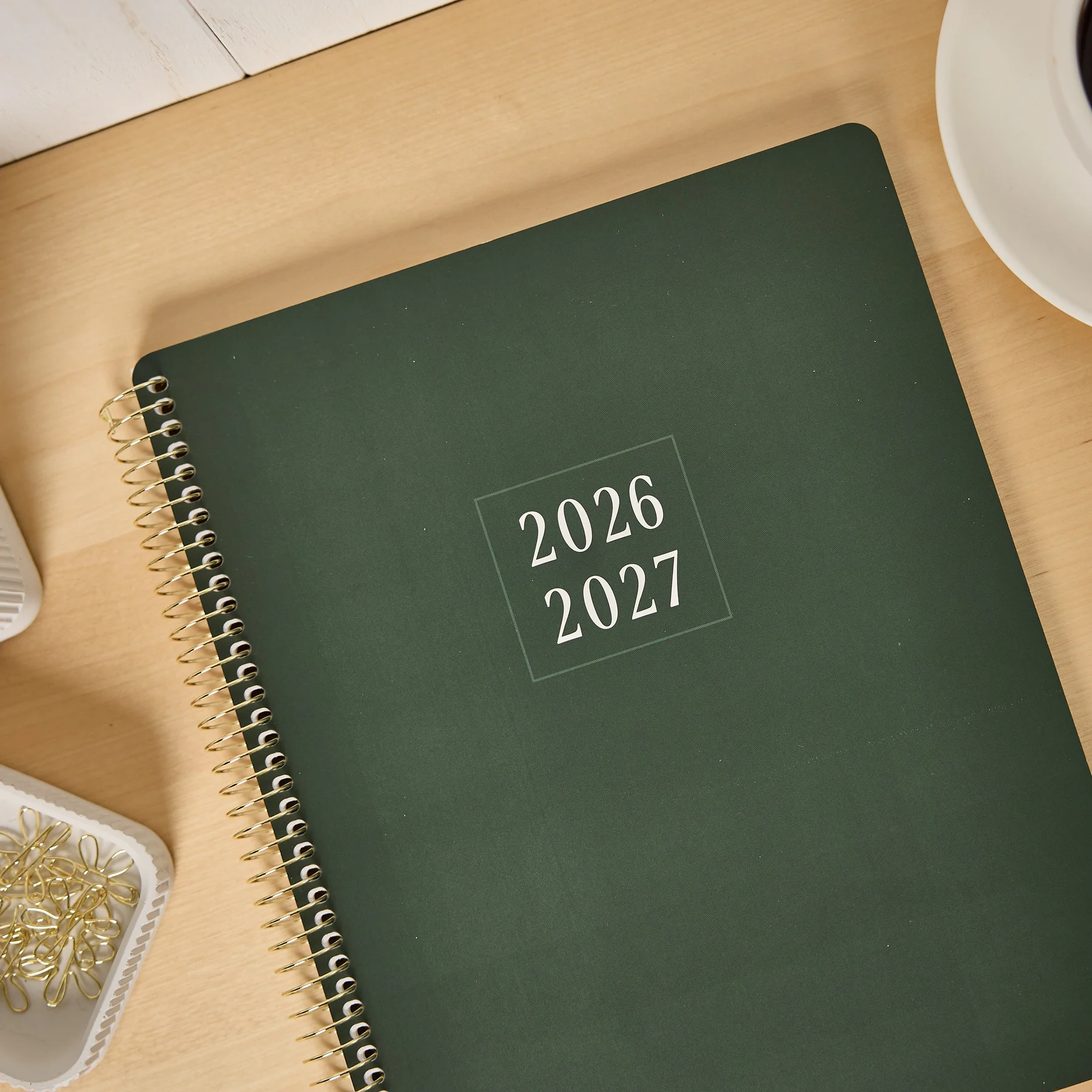 2026–2027 GO BIG Hunter Green Large Print Spiral Planner - Large Dashboard Layout - 15 Months - Image 9