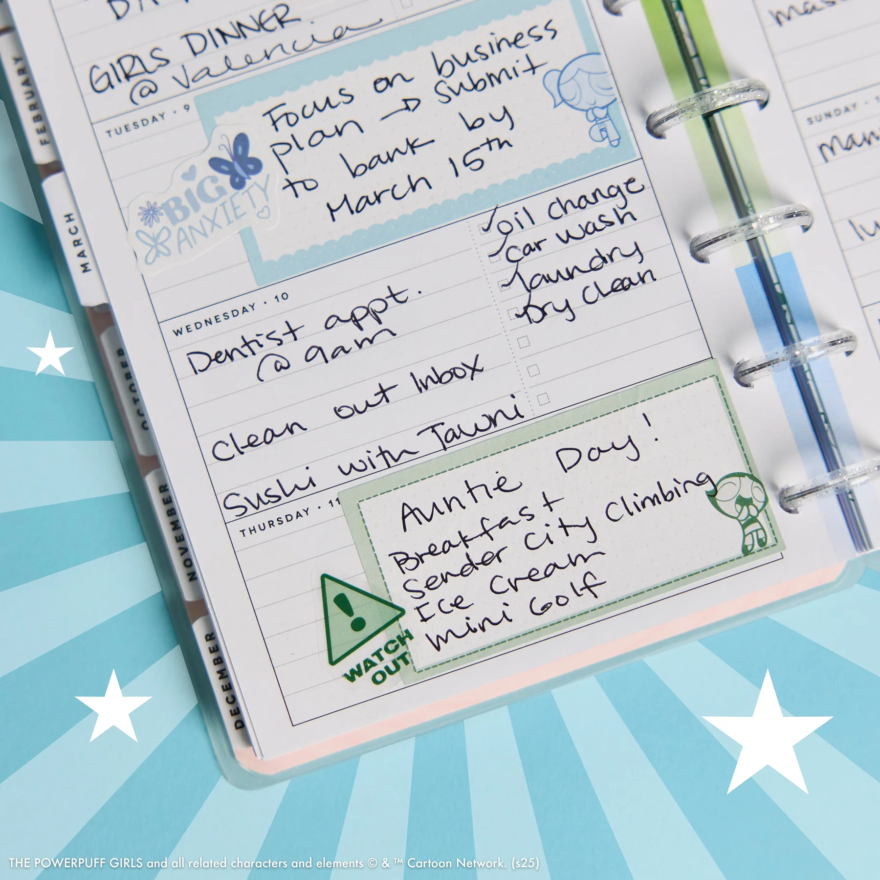 2026–2027 The Powerpuff Girls Customizable Planner - Mini Horizontal Layout - 12 Months - Image 7