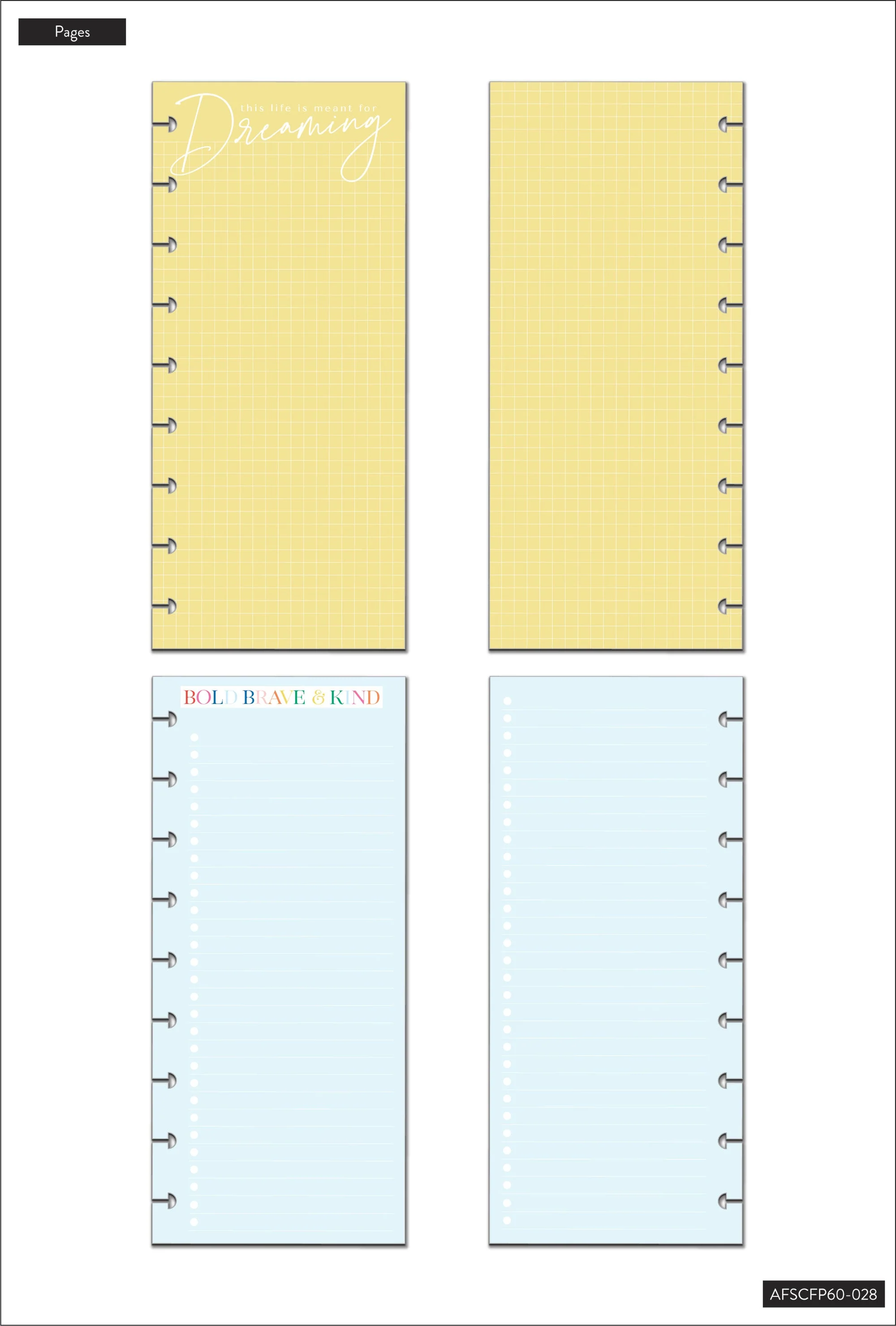 Bold and Bright Skinny Classic Filler Paper - 60 Sheets - Image 2