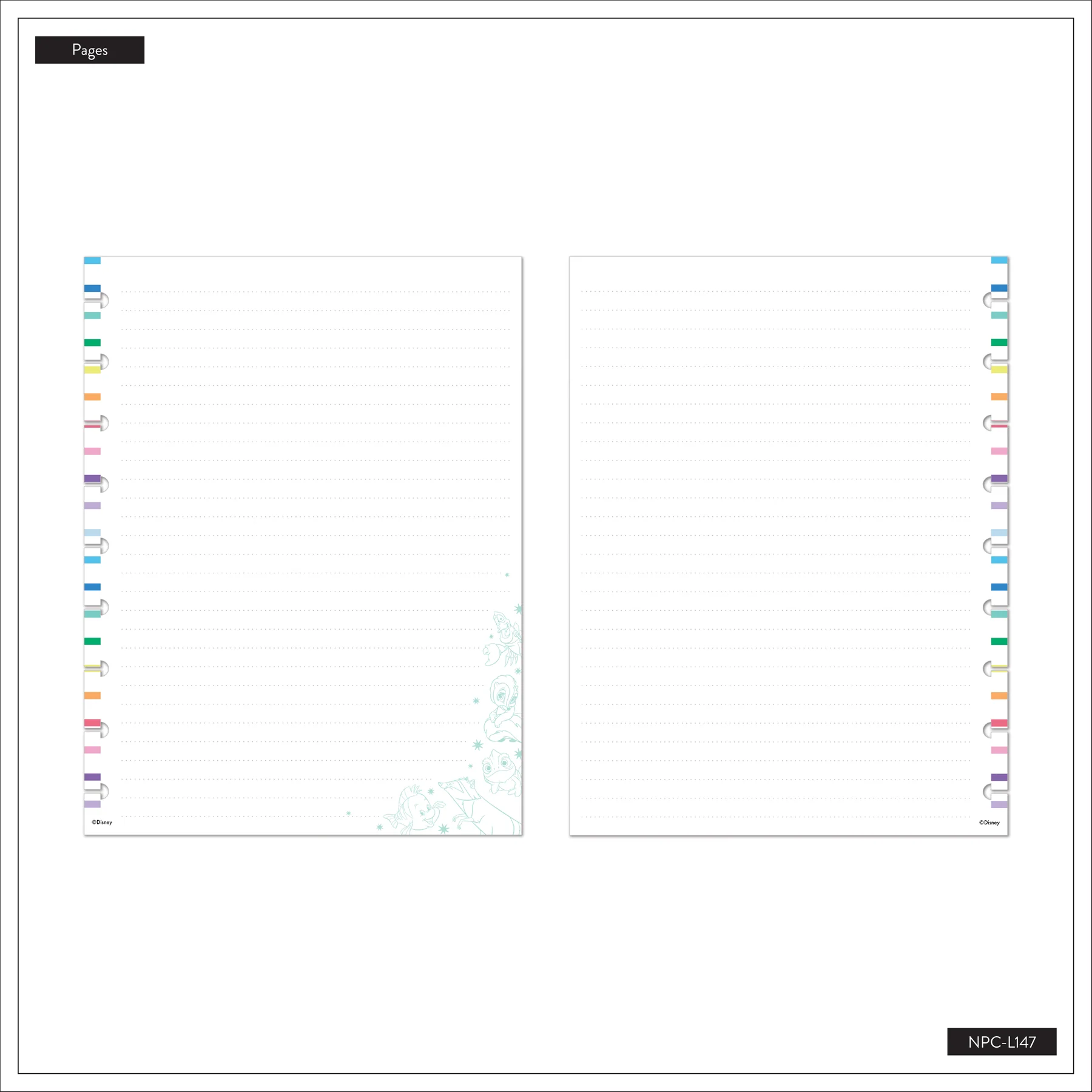 Disney Best Pals - Dotted Lined Classic Notebook - 60 Sheets - Image 11