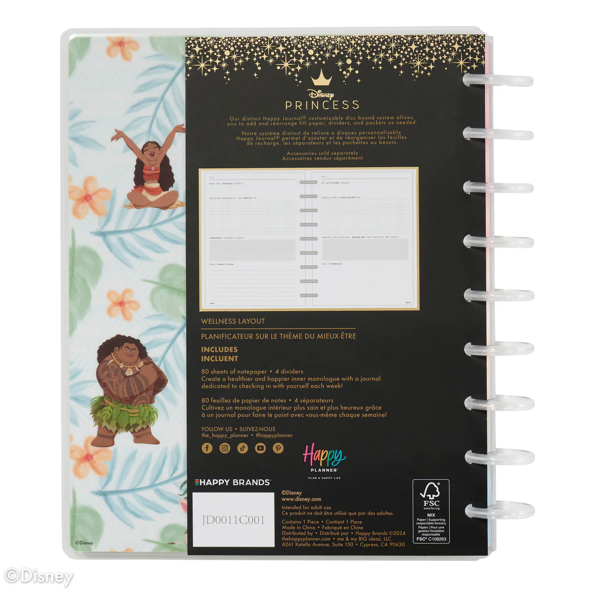 Disney Moana - Classic Guided Wellness Journal - 80 Sheets - Image 15