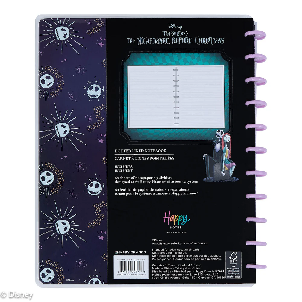 Disney Tim Burton's The Nightmare Before Christmas Celestial - Dotted Lined Big Notebook - 60 Sheets - Image 11
