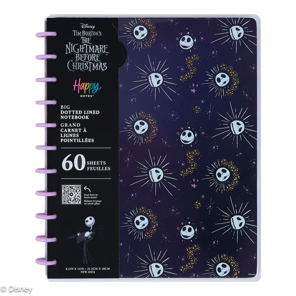 Disney Tim Burton's The Nightmare Before Christmas Celestial - Dotted Lined Big Notebook - 60 Sheets - Image 9
