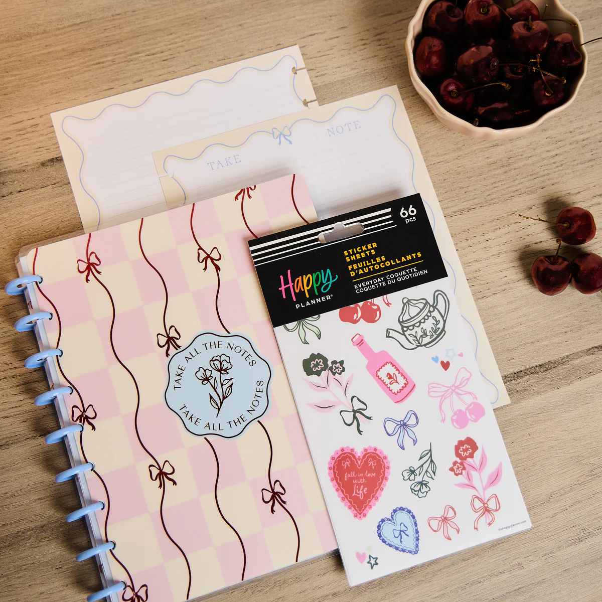 Everyday Coquette - Classic Notebook + Filler Paper + Sticker Bundle - Image 3