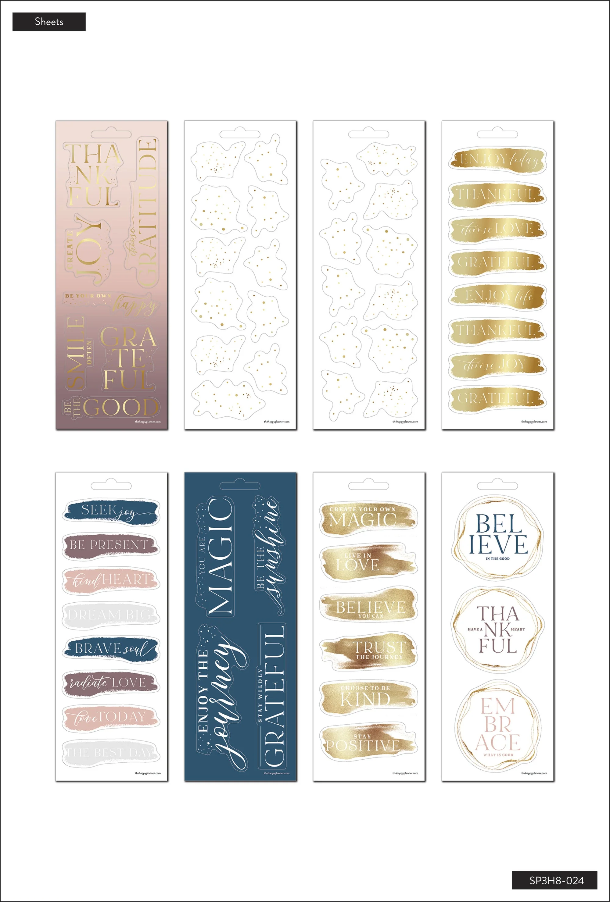 Gratitude - 8 Sticker Sheets - Image 4