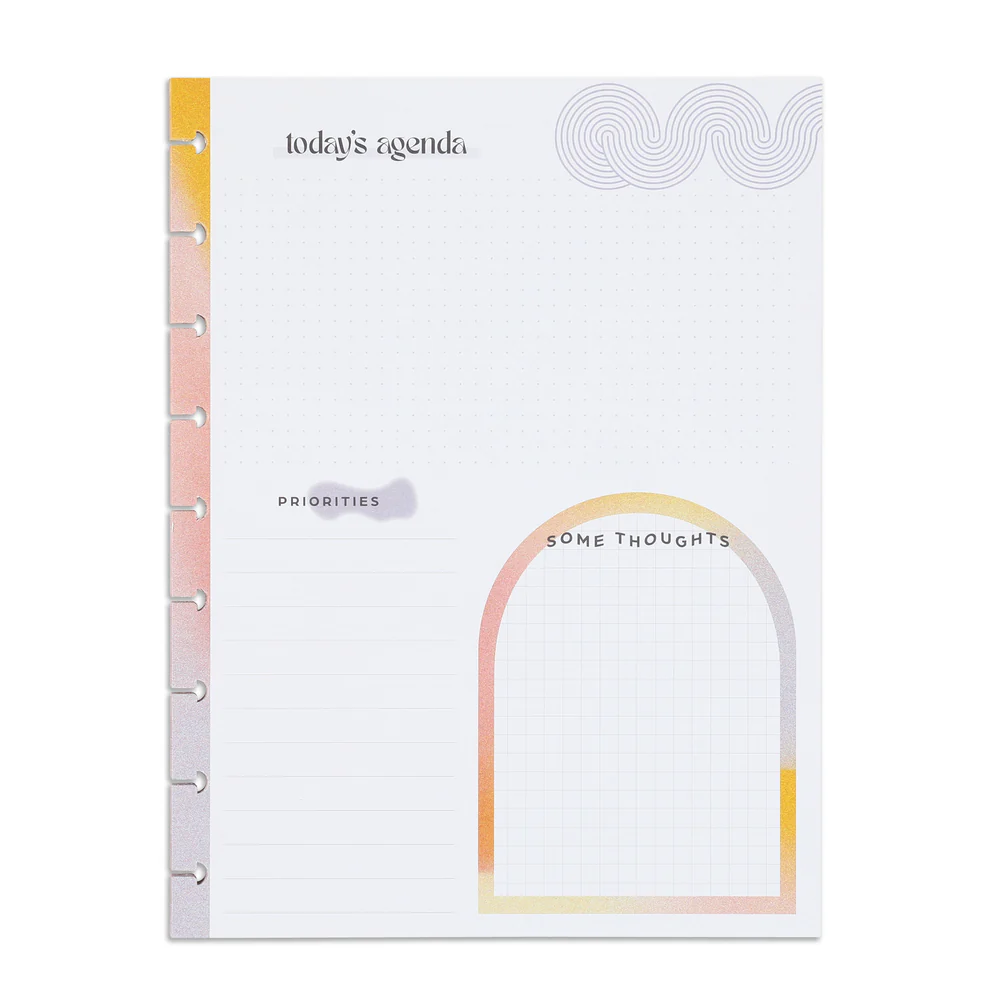 Happy + Mod Today's Agenda Classic Filler Paper - 40 Sheets