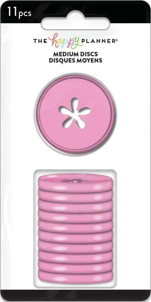 Flower Cutout Medium Disc Set - Bubblegum Pink - Image 5