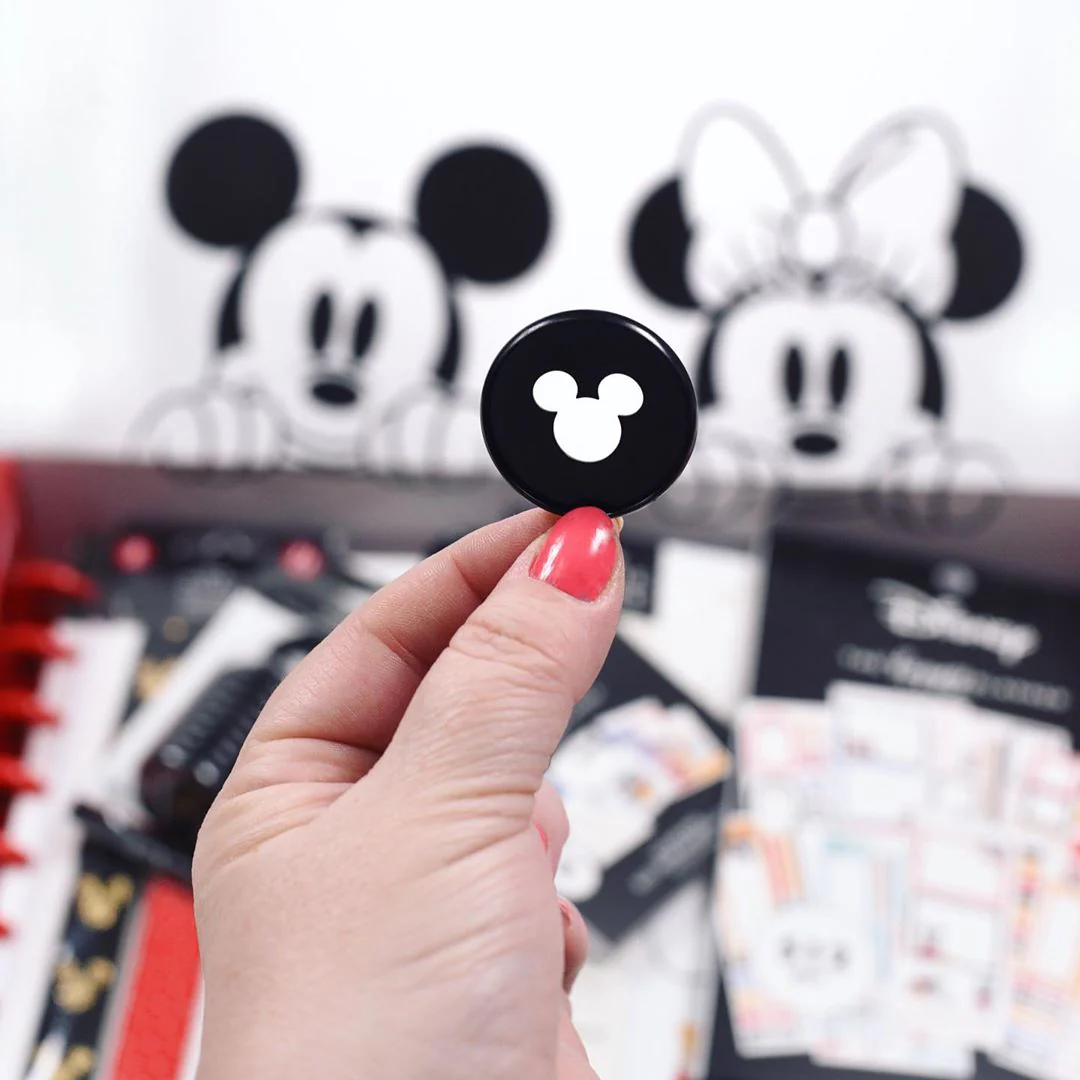 Mickey Mouse Medium Plastic Disc Set - Black - Image 4