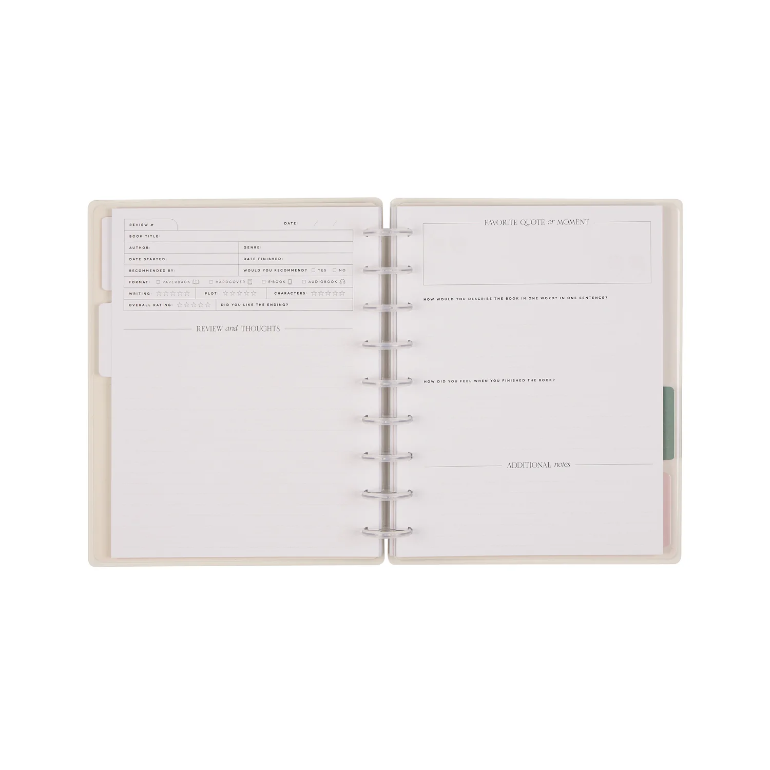 Modern Bookish - Classic Guided Reading Journal - 80 Sheets - Image 20
