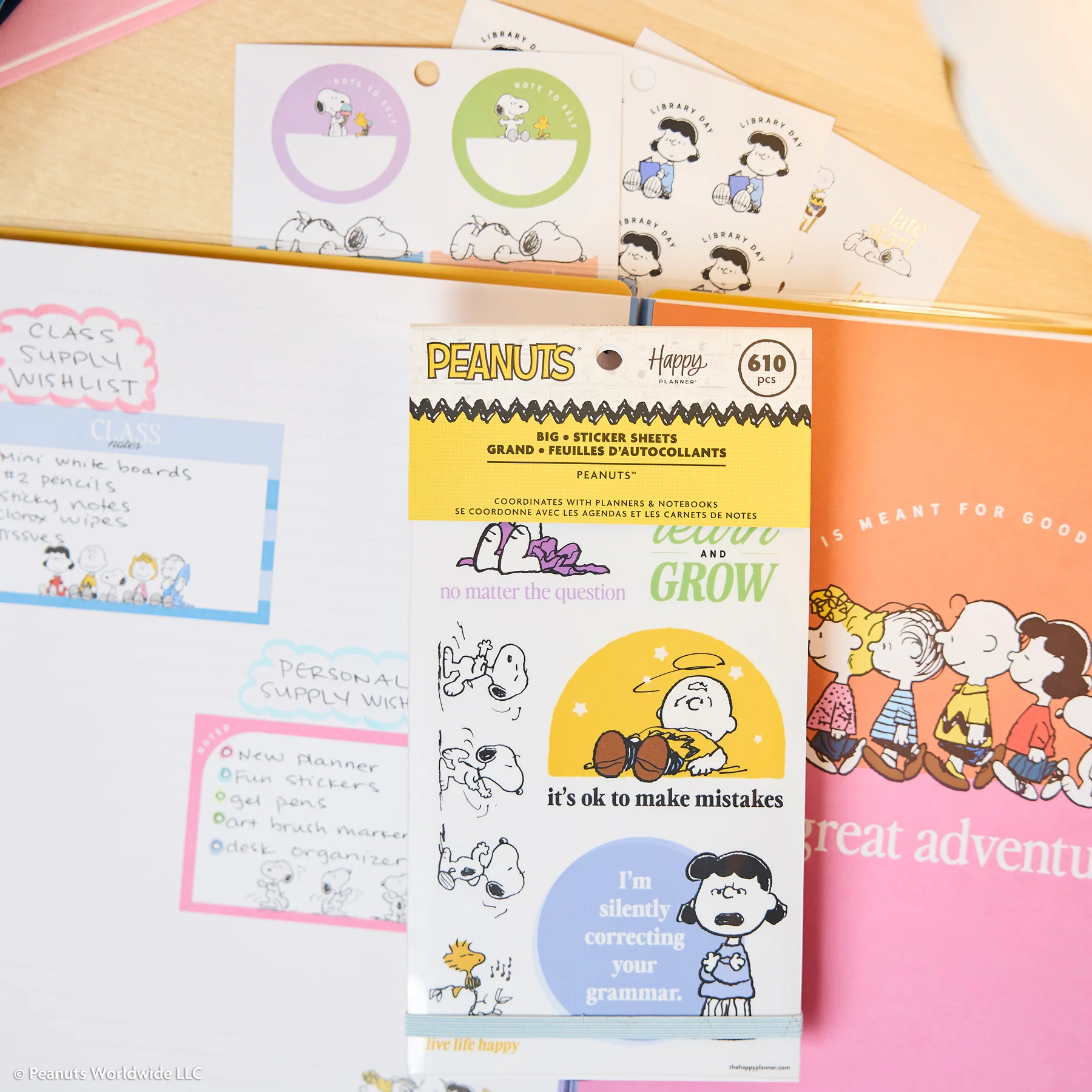 PEANUTS™ Teacher - Value Pack Stickers - Big - Image 10