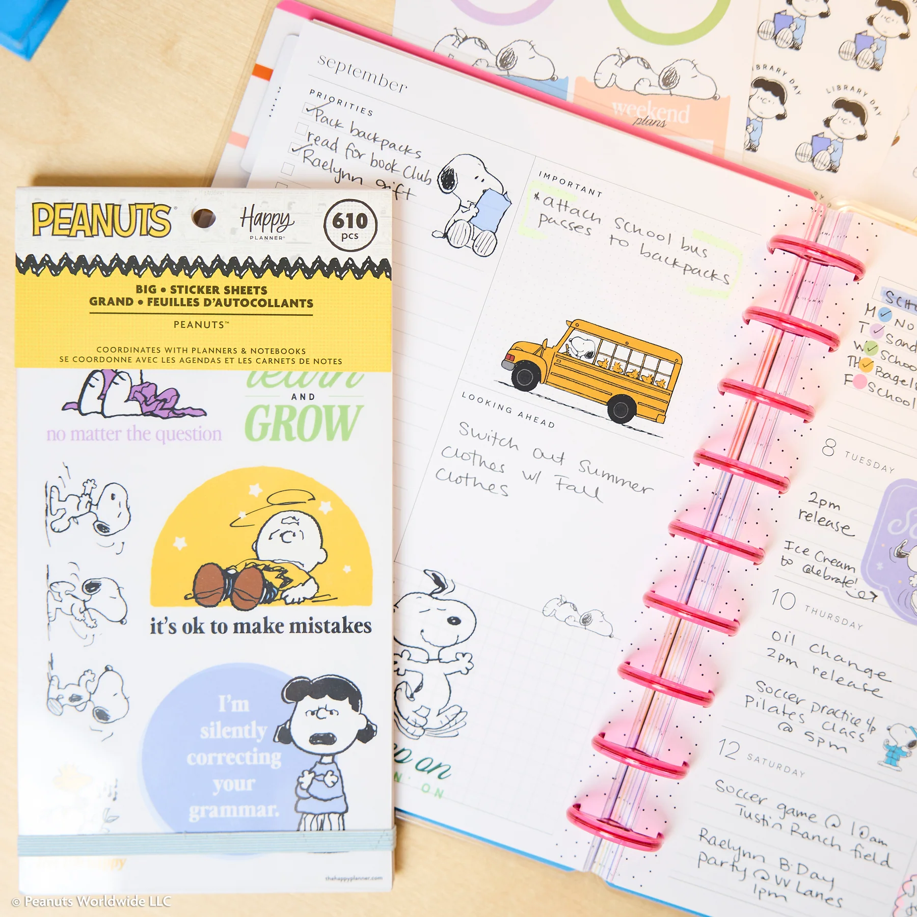 PEANUTS™ Teacher - Value Pack Stickers - Big - Image 6