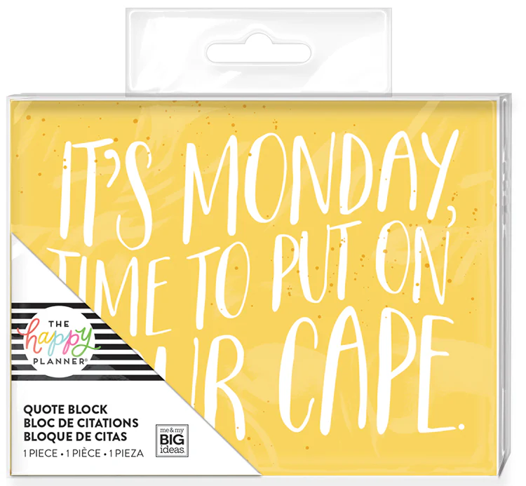 Quote Block - Put On Your Cape