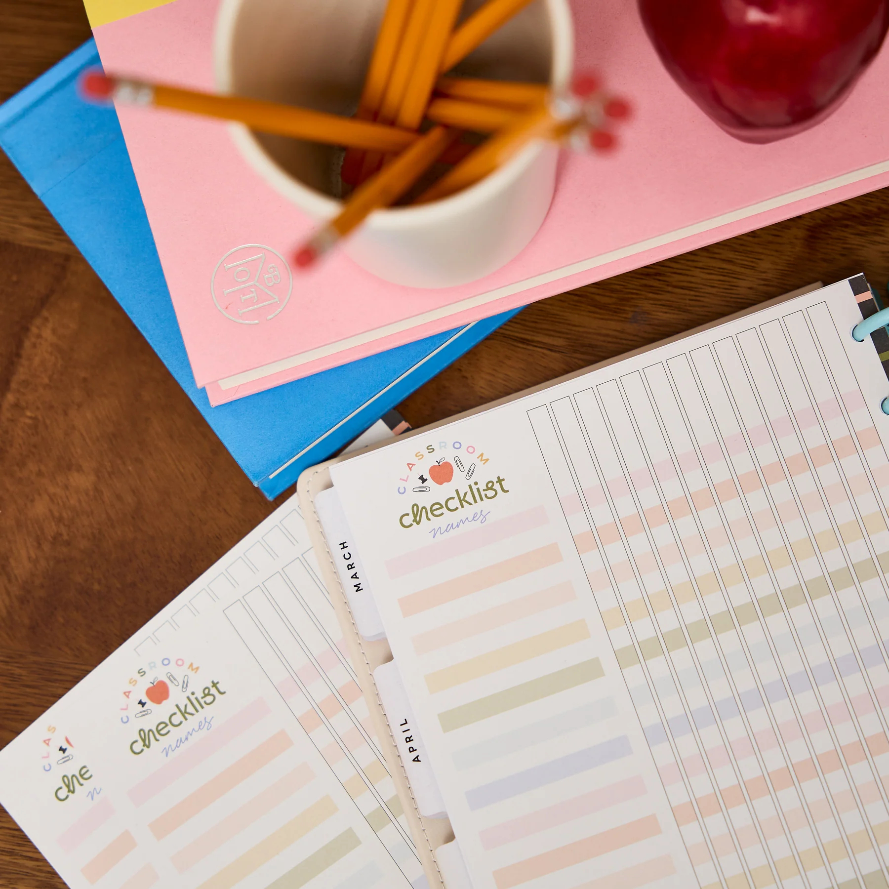 School Doodles - Classic Teacher Checklist Filler Paper - 40 Sheets - Image 5
