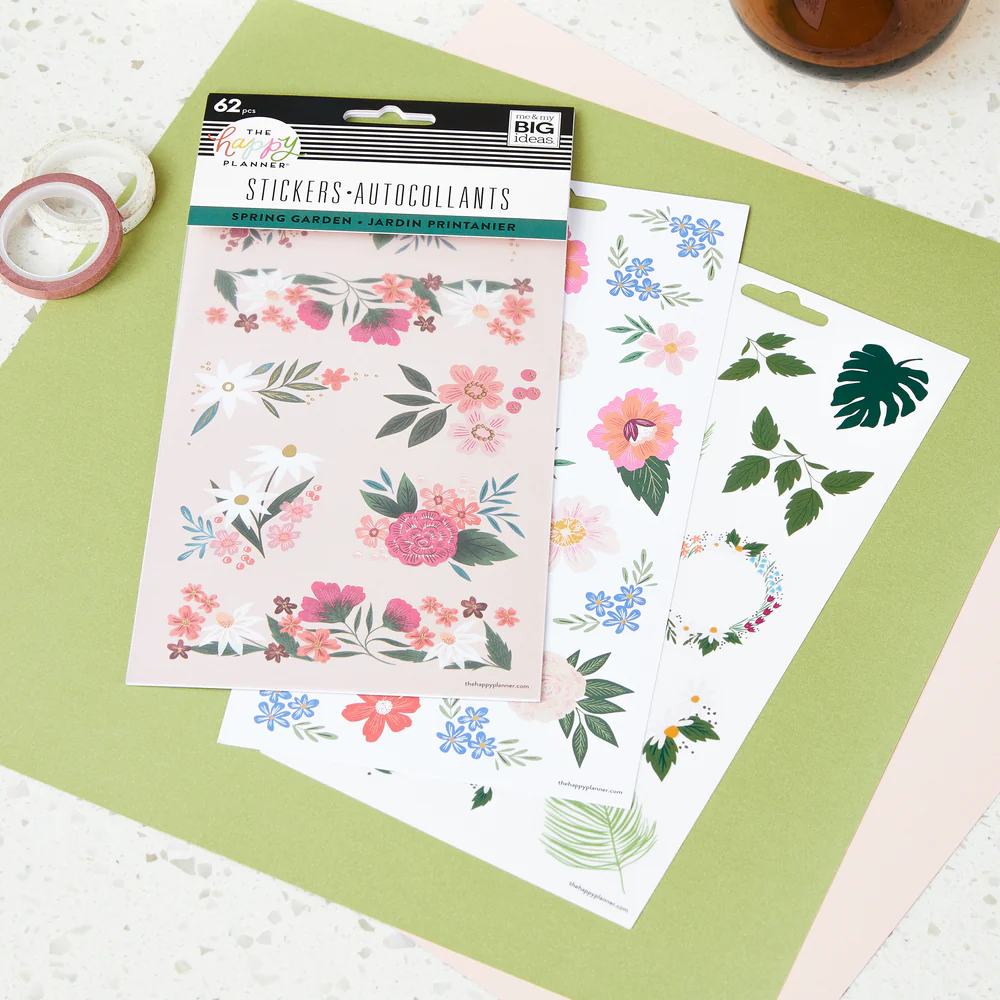 Spring Florals - 5 Sticker Sheets - Image 3