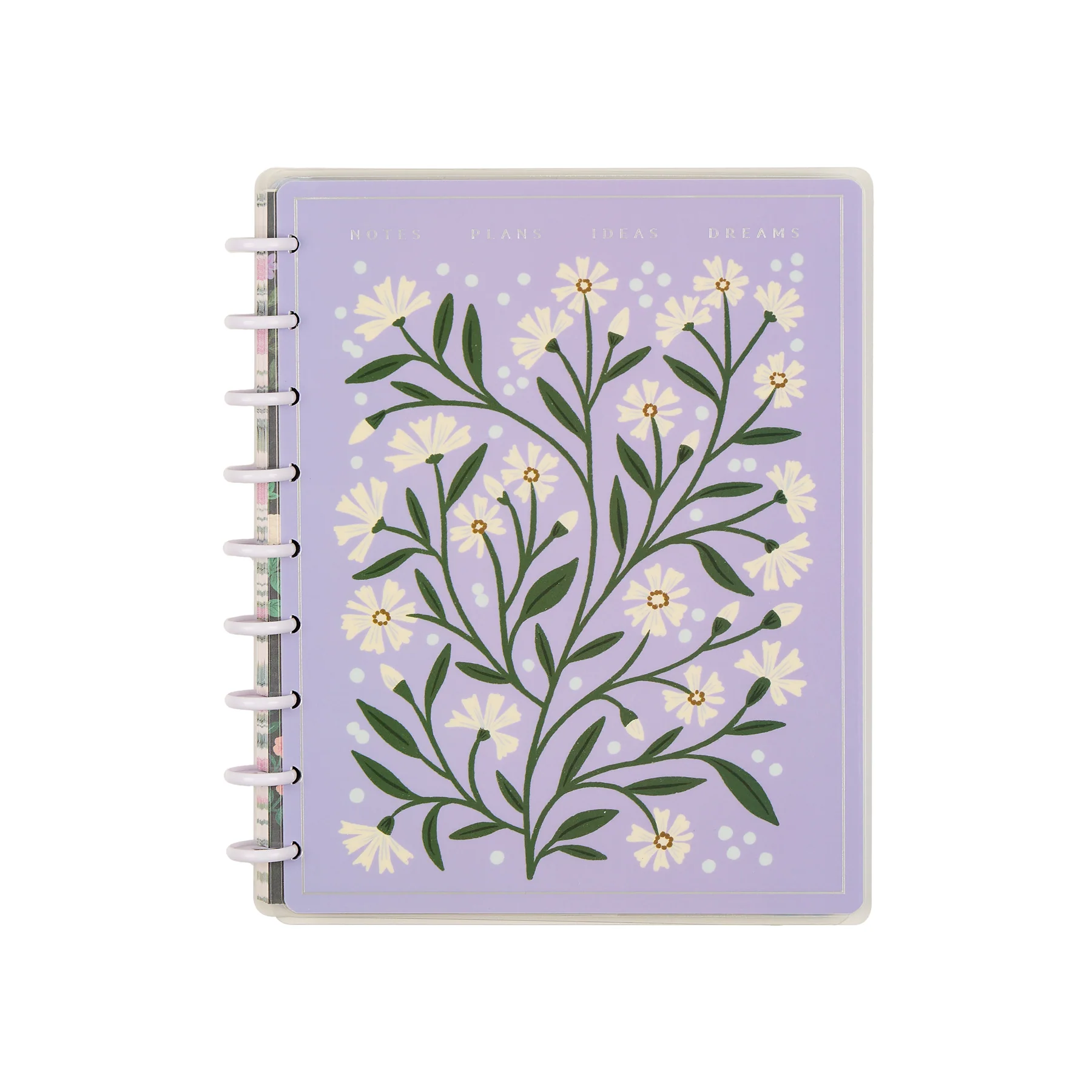Spring Tapestry - Dot Grid + Dotted Lined Classic Notebook - 60 Sheets