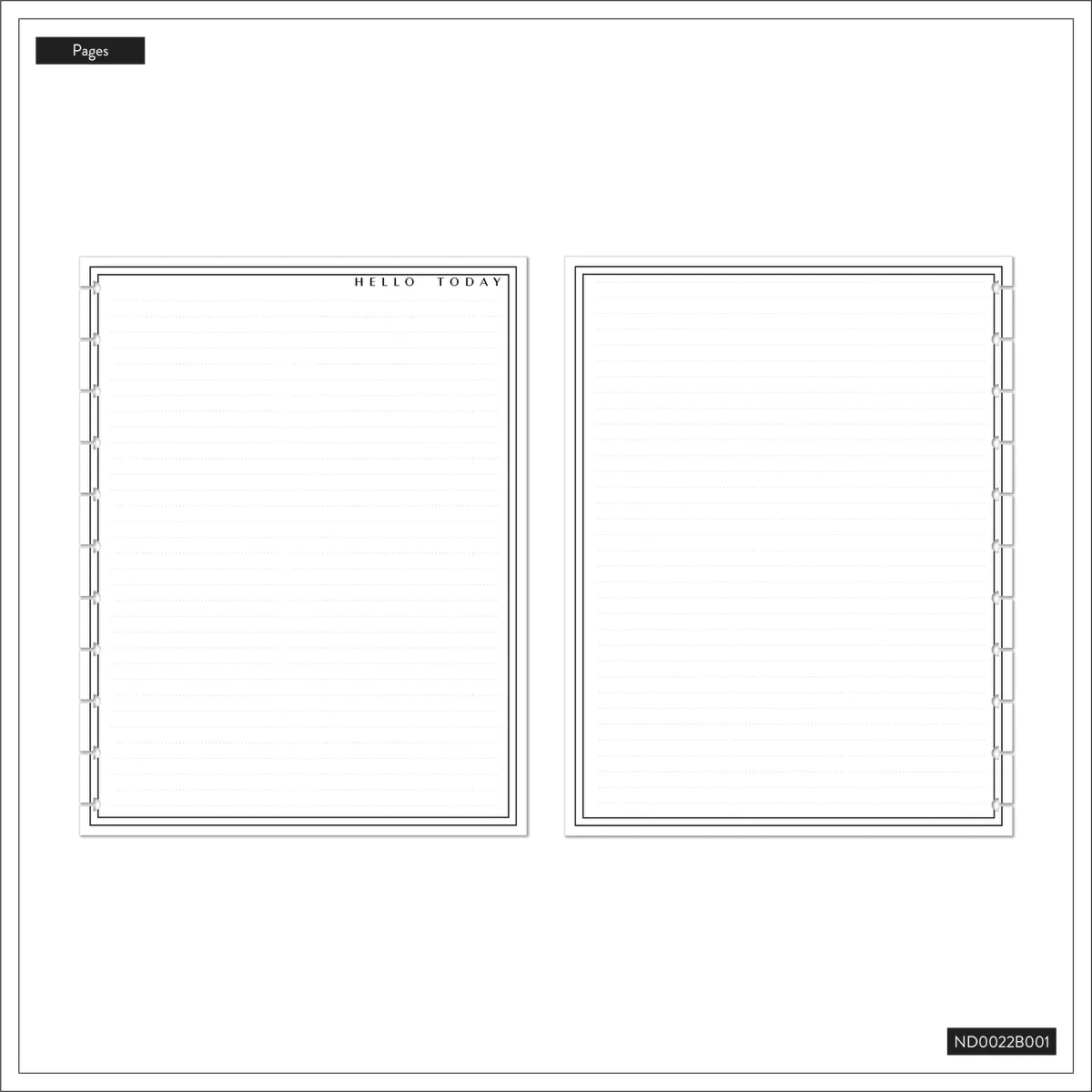 Textured Tile - Dotted Lined Big Notebook - 60 Sheets - Image 11