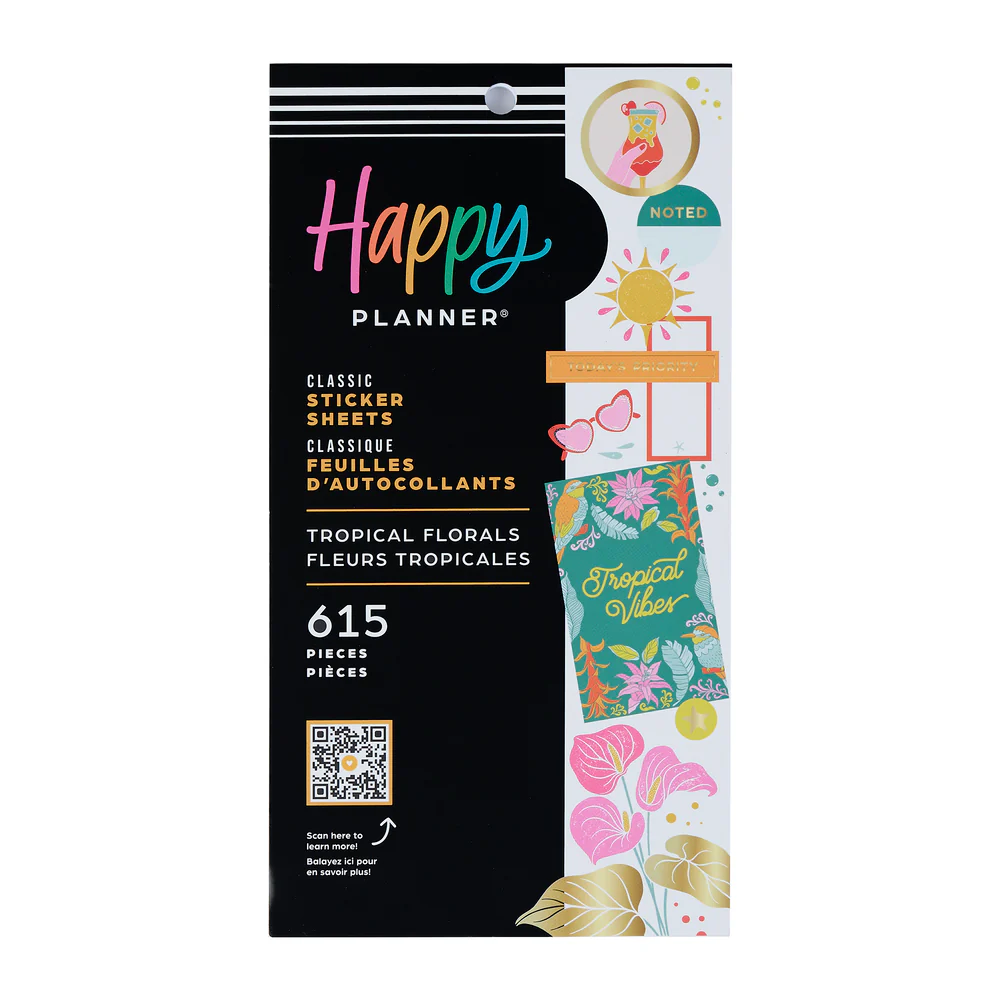 Tropical Florals - Value Pack Stickers