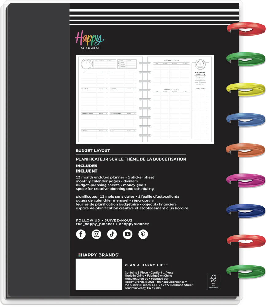Undated Big Dollar Energy Happy Planner - Classic Budget Layout - 12 Months - Image 12