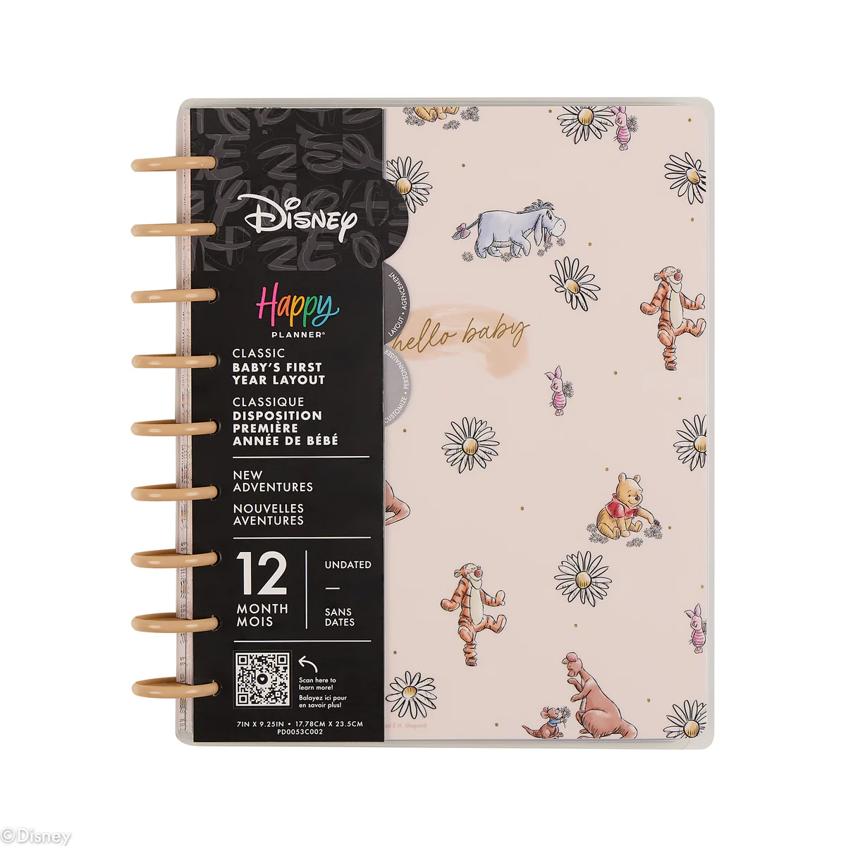 Undated Disney Winnie the Pooh Customizable Baby Planner - Classic Baby's First Year Layout - 12 Months - Image 39