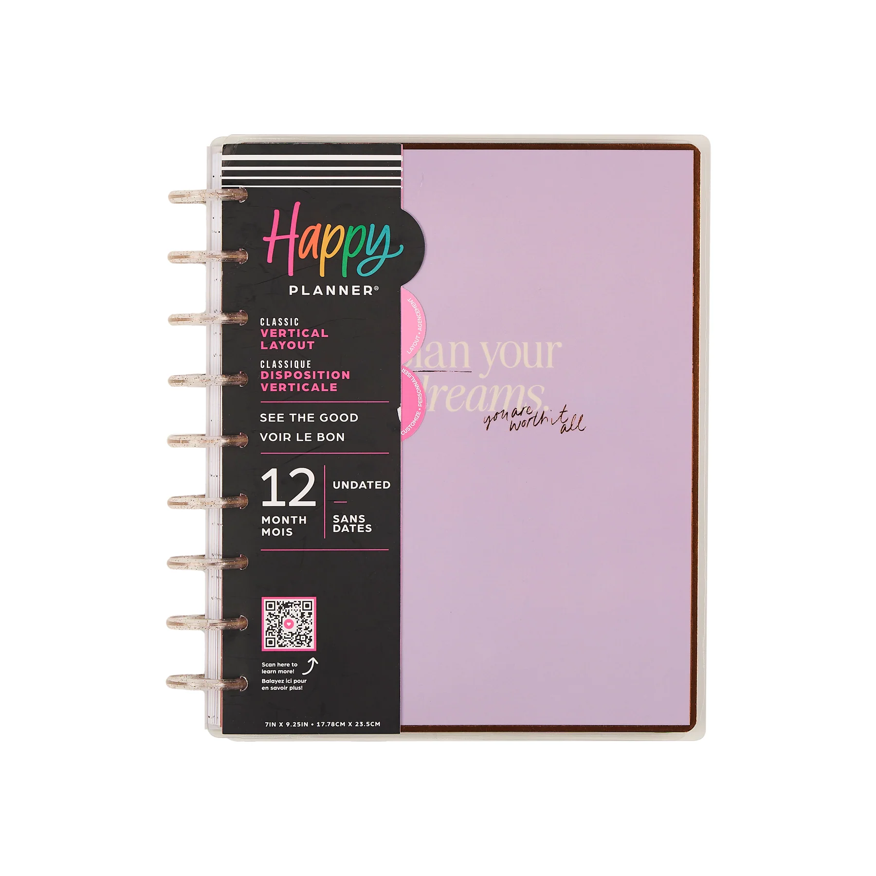 Undated See the Good Customizable Planner - Classic Vertical Layout - 12 Months - Image 15