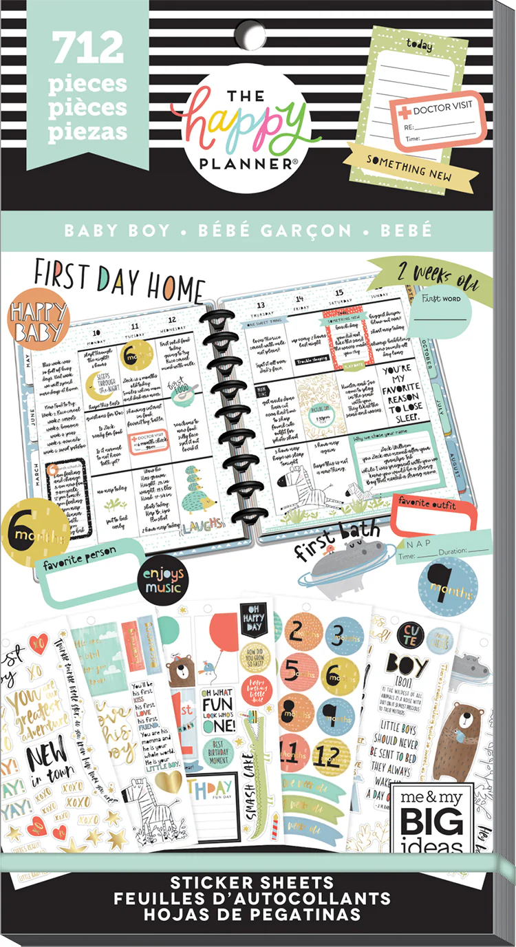 Value Pack Stickers - Baby Boy