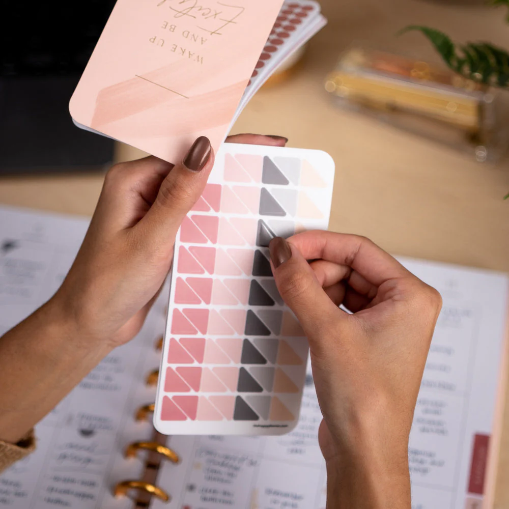 Work + Life Minimalist Fan Sticker Book - 16 Sheets - Blush - Image 4