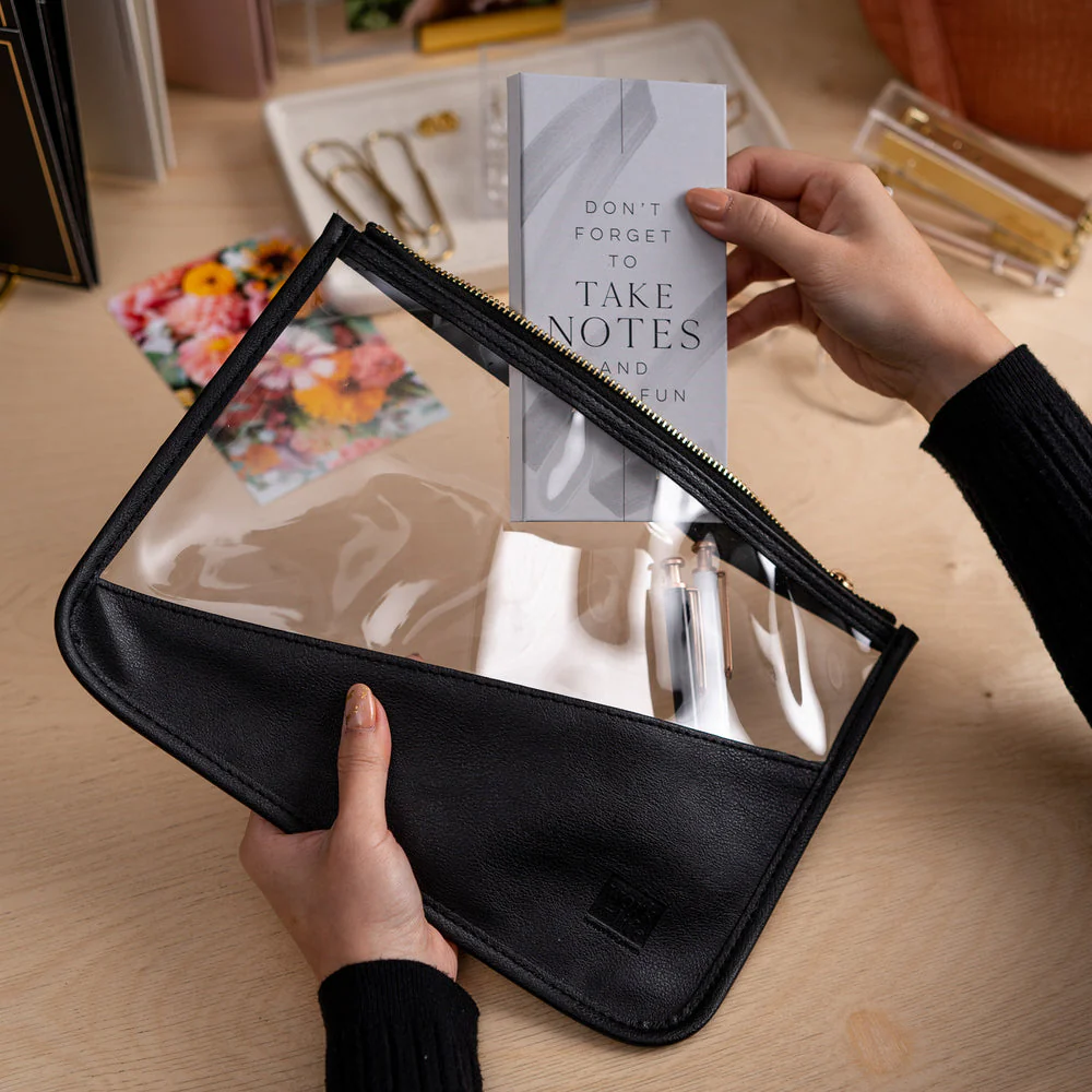 Work + Life Minimalist Pen Pouch - Black - Image 2