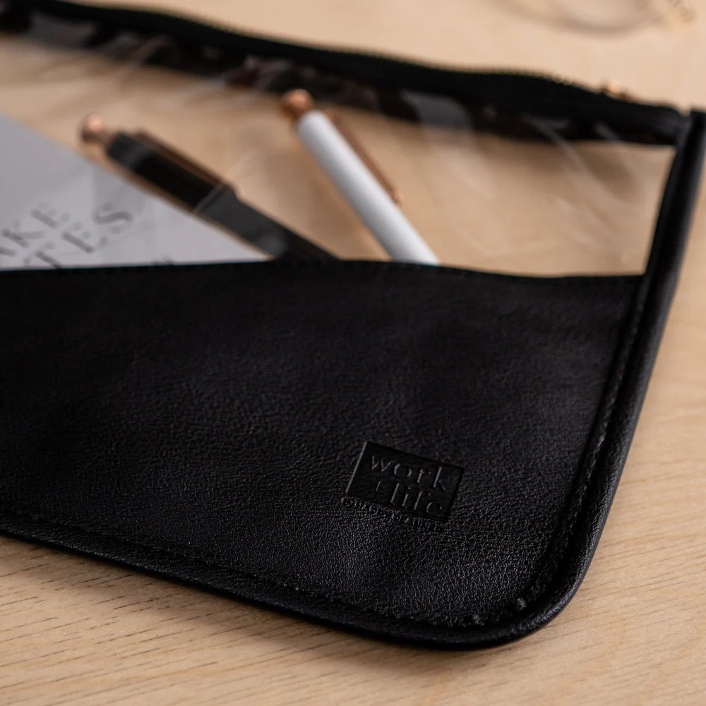 Work + Life Minimalist Pen Pouch - Black - Image 4