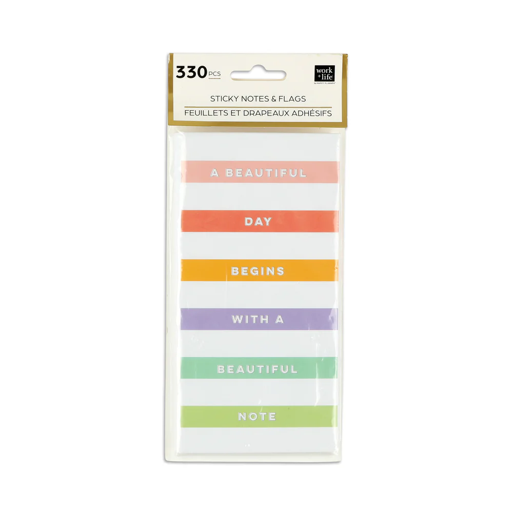 Work + Life Sticky Notes & Flag Labels - Bright Pastels - Image 7